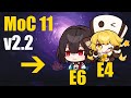 4 star only  e4 hook  e6 xueyi  moc 22 floor 11  honkai star rail