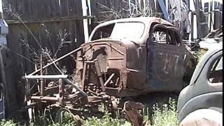 Lost old 1930s jalopy race car discovered among other classic wrecks in junkyard