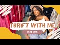 Thrift with me | Plus size thrifting fashion haul