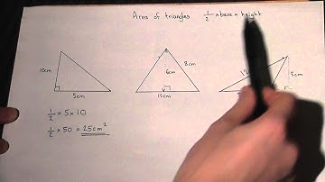Area of triangles made easy - GCSE Maths revision video