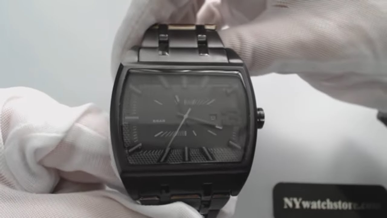 美品 DIESEL DZ-1673 ブラック ステンレス 腕時計 【公式通販】