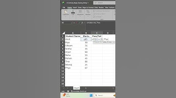 Master the IF Formula in Excel to Determine Pass or Fail! 💯