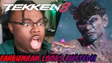 FAHKUMRAM LOOKS BUSTED!! | Tekken 8 - Fahkumram Gameplay Trailer REACTION