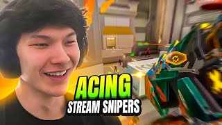 ACE'ING STREAM SNIPERS (ft. PROD) RANKED VALORANT GAMEPLAY | SINATRAA