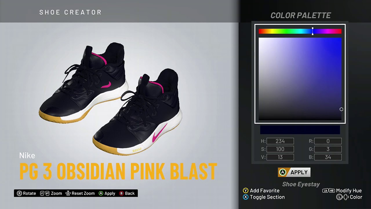 Nba 2K20 Shoe Creator - Nike Pg 3 