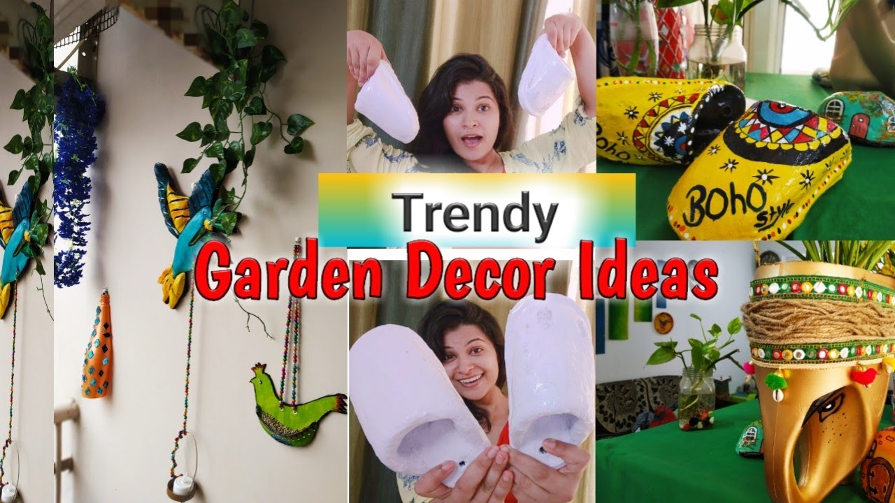 4 Trendy Garden decor ideas|| How to beautify ur Balcony in a budget friendly way|| DIY Decor ideas