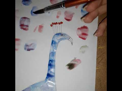 დავხატოთ ფარშევანგი _ აკვარელი