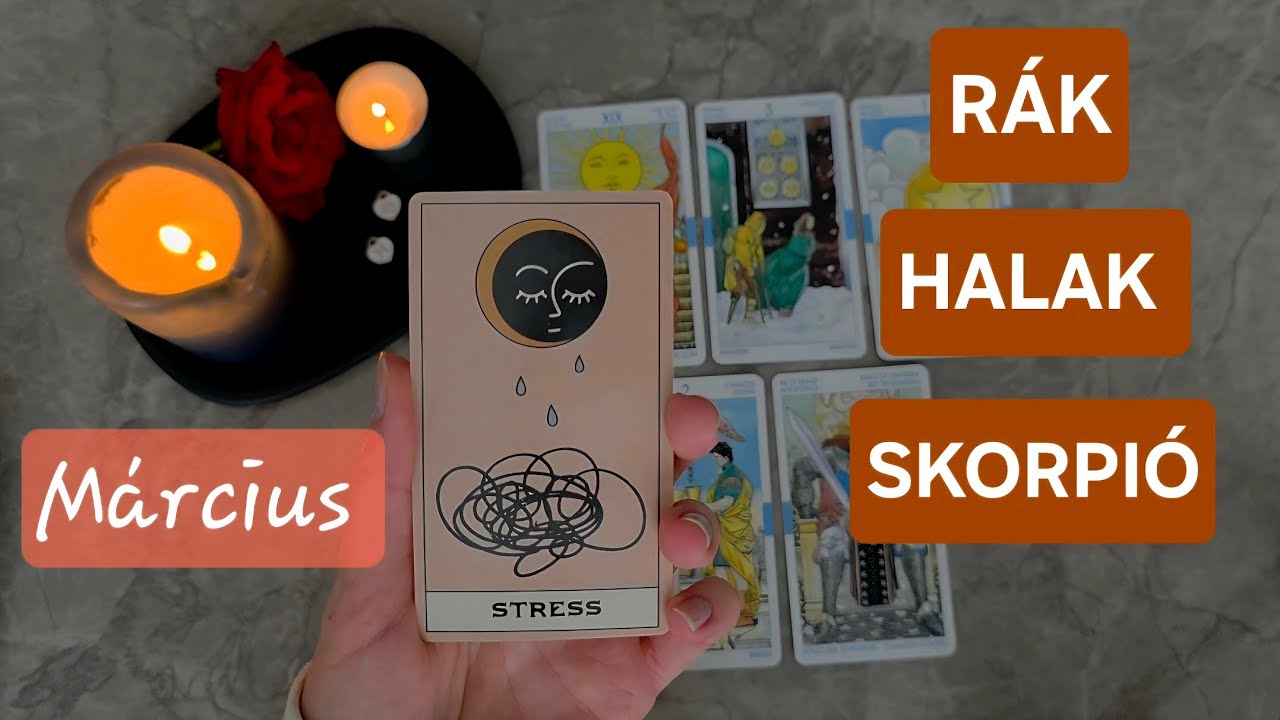 RÁK, SKORPIÓ, HALAK - MÁRCIUS 🌸 Oldódik a feszültség, csökken a nyomás