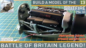 Build a model Spitfire Mk1A - Issue 13. A 1/18 Scale model aircraft build by Hachette Partworks Ltd.