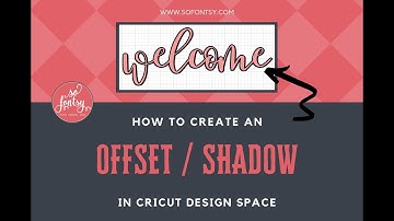 How to: Creating an Offset Shadow in Cricut Design Space