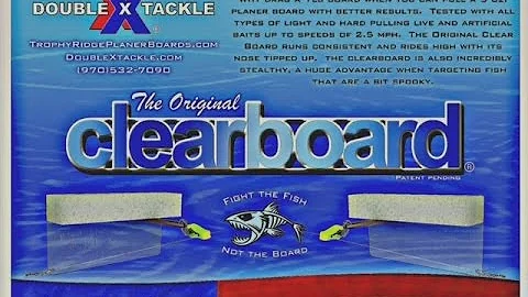 Dragging Catfish bait with The Original Clear Boards!