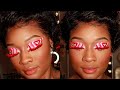 Valentines Day Heart Eye Makeup // PowerPuff Girls theme + Colored Lashes!