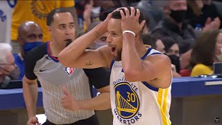 Stephen Curry Surprises Himself With DEEP One-Legged Three Pointer & Steve Kerr Can't Believe It 😂