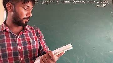 CLASS 7 MATHS CH 7 LINEAR EQUATIONS IN ONE VARIABLE  EX  7B PART 3 BY RANJEET SIR