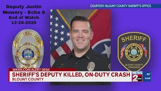 Blount County deputy killed in car crash