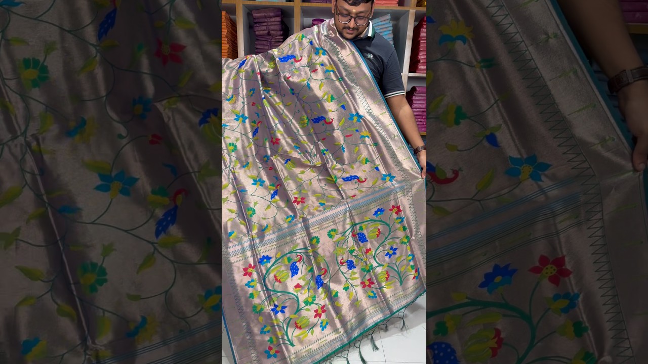 All Over Jaal Weaving Brocket Paithani Soft Silk Saree
