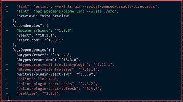 I replaced my linting & formatting setup with Biome