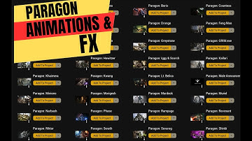 UE5: Every Paragon Character Animations and FX overview