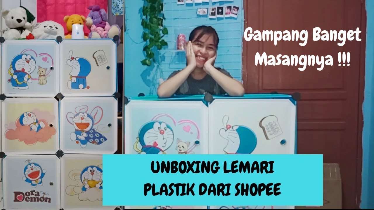 Unboxing Lemari  Plastik  Kabinet dari  Shopee YouTube