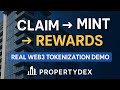 🏗️ How to Claim Tokens & Mint NFTs on PropertyDEX (Real Web3 Tokenization Demo)