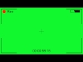 Video Camera recording - green screen effect