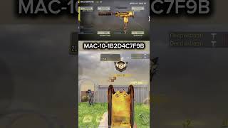 MAC10 Build For MP Rank in COD mobile.#codmobile #codm #codgunsmith #shorts #callofdutymobile