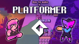 How to Make a 2D Platformer in GameMaker! (Slopes, Moving Platforms, Semi Solid Platforms)