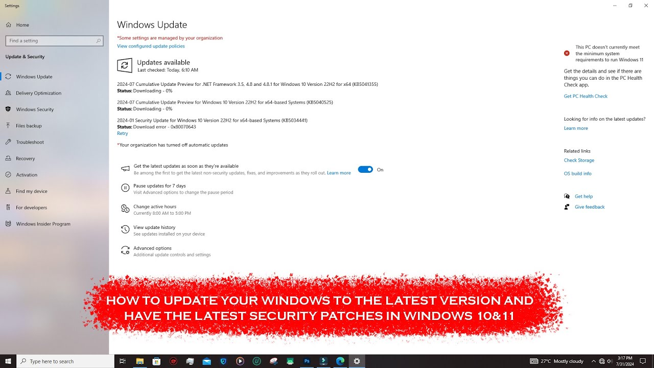 How To Update Your Windows To The Latest Version And Have The Latest ...