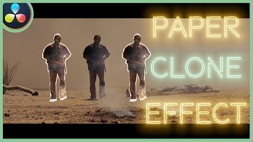 How To Make The Paper Clone Effect | DaVinci Resolve 17 |