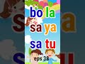 Belajar Membaca || Belajar Mengeja untuk anak tk, paud dan sd eps 38 #shorts