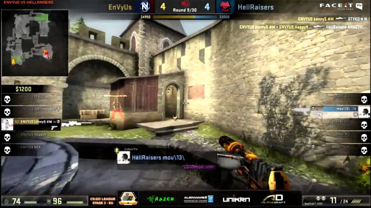 cs go hacks CS:GO - KennyS Excellent 1 vs 3 vs Hellraisers @ FACEIT League