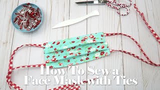 Diy face mask with fabric ties tutorial *** get the free pdf pattern
here: https://bit.ly/2uimwtk make a elastic straps:
https://youtu.be/4fb--boyt...
