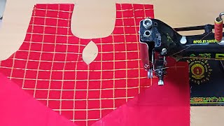 Simple and easy kurti/Suit Neck Design Cutting and Stitching tutorial/Gale ki Design/New Gala Design screenshot 5