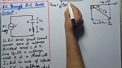 Physics 2nd year A.C. through R-C Series Circuit (Ch#16)
