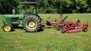 John Deere 2240 and the Progressive 12' Batwing Finishing Mower... by Glenn Conner 1,043 views 1 year ago 11 minutes, 35 seconds