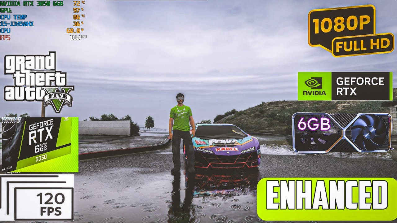 GTA 5 Test in Dell G15 5530|| RTX 3050 6GB || High Preset setting RTX ON /DLSS ON || 120+ FPS