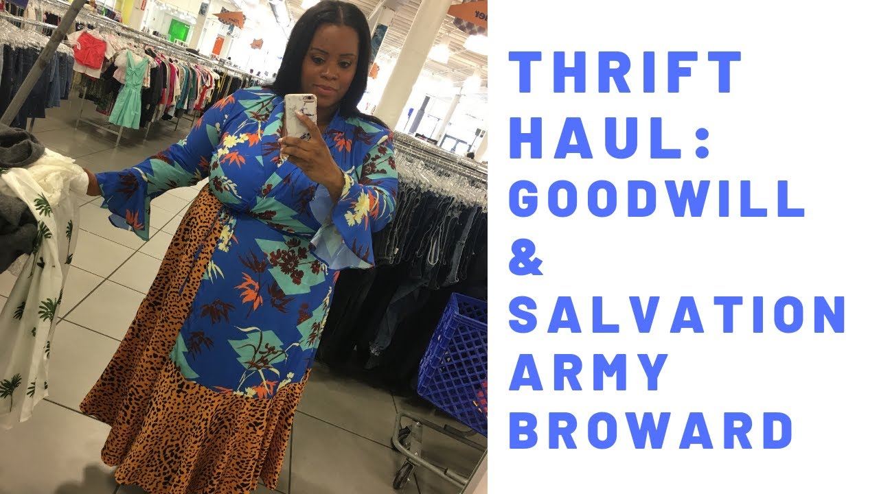 Thrift Haul Salvation Army Goodwill Miami Youtube