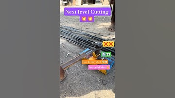 Steel Cutting & Bending Perfection 🔥 | Trending Short for Engineers#automobile #steelfixers #tools