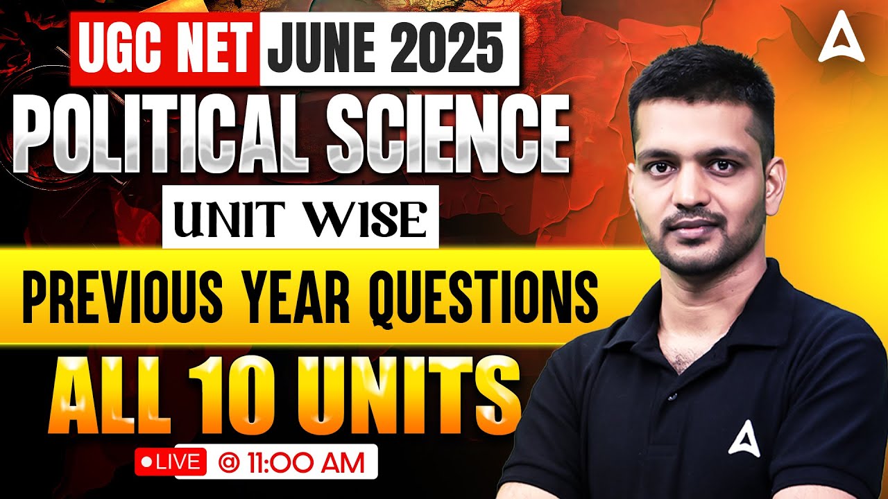UGC NET Political Science | All 10 Unit Previous year Questions | By Puneet Sir