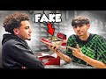 Selling fake shoes to sneaker stores