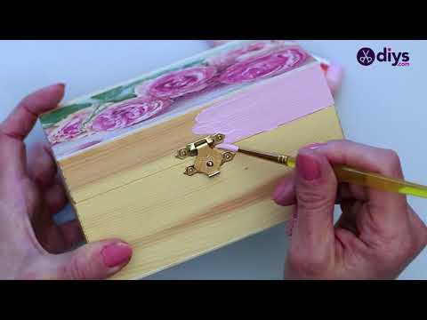 Video: Hoe Een Juwelendoos Te Decoupage