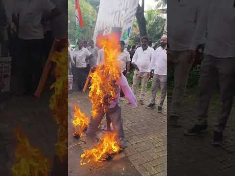 Goa Congress Burns Effigy of CEC Gyanesh Kumar