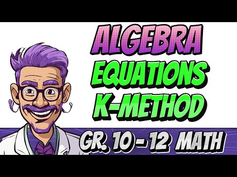 Algebra - Solve Exponential Equations Using the K Method