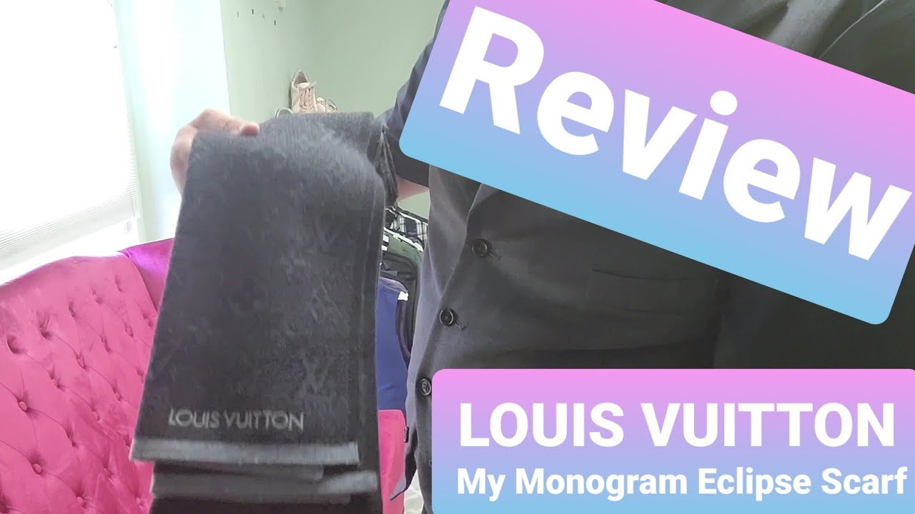 Louis Vuitton My Monogram Eclipse Scarf, Black