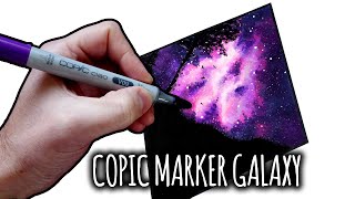 Galaxy Background Tutorial with Alcohol Based Markers - Anna Grunduls Design