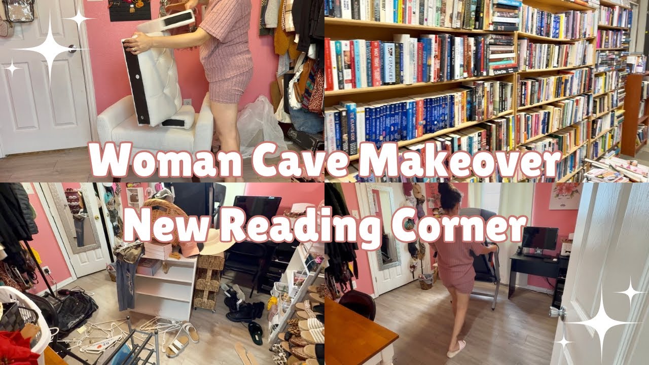 Woman Cave Makeover | New Reading Corner | Cleaning | Decluttering | Organizing