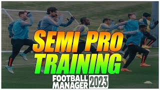 How to set up SEMI PRO TRAINING schedules in Football manager! #fm23 #footballmanager #Gaming