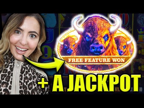 🦬 💰JACKPOT + A FREE FEATURE on Buffalo Link with a $50/spin!