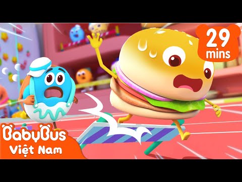 Cuộc thi đi tìm quán quân | Hamburger và những người bạn | Hoạt hình thiếu nhi vui nhộn | BabyBus