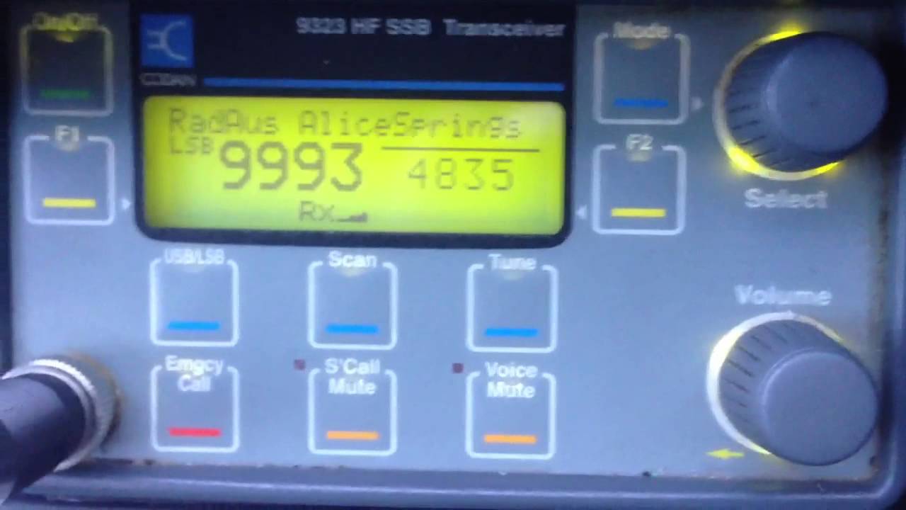 4835 kHz ABC broadcast radio outback Australia YouTube